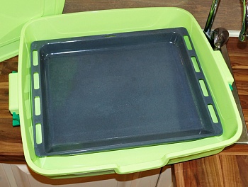 фото Пластиковый контейнер для хранения и мытья решетки гриль, шампуров и посуды, для хранения вещей SBL-HM8